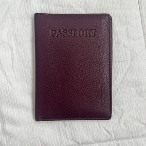Elegant Brown Passport Holder